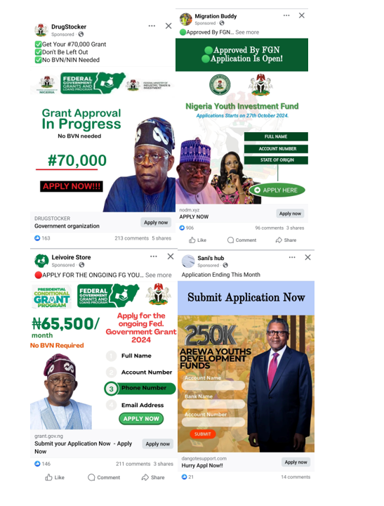 Fake Facebook Advertisement Example 1